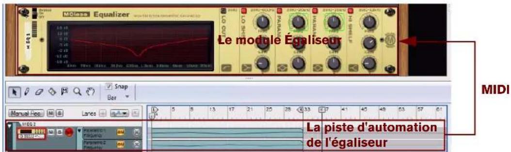 PROPELLERHEAD Reason 7.0 - Relations entre les pistes d'automation (non instrumentales) - 2