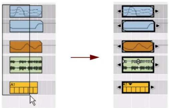 PROPELLERHEAD Reason 7.0 - Sélection de plusieurs clips - 1