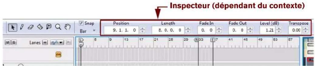 PROPELLERHEAD Reason 7.0 - À propos de l'inspecteur - 1
