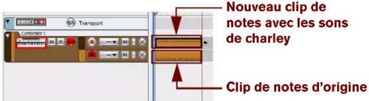 PROPELLERHEAD Reason 7.0 - Cliquez sur le bouton « Déplacer » du panneau « Extraire des notes vers des bandes ». - 2