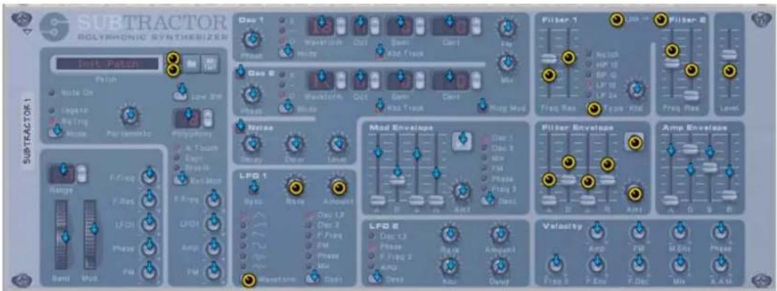 PROPELLERHEAD Reason 7.0 - Sélectionnez un module dans le rack et activez l'entrée du clavier maître pour sa piste du séquenceur. - 1