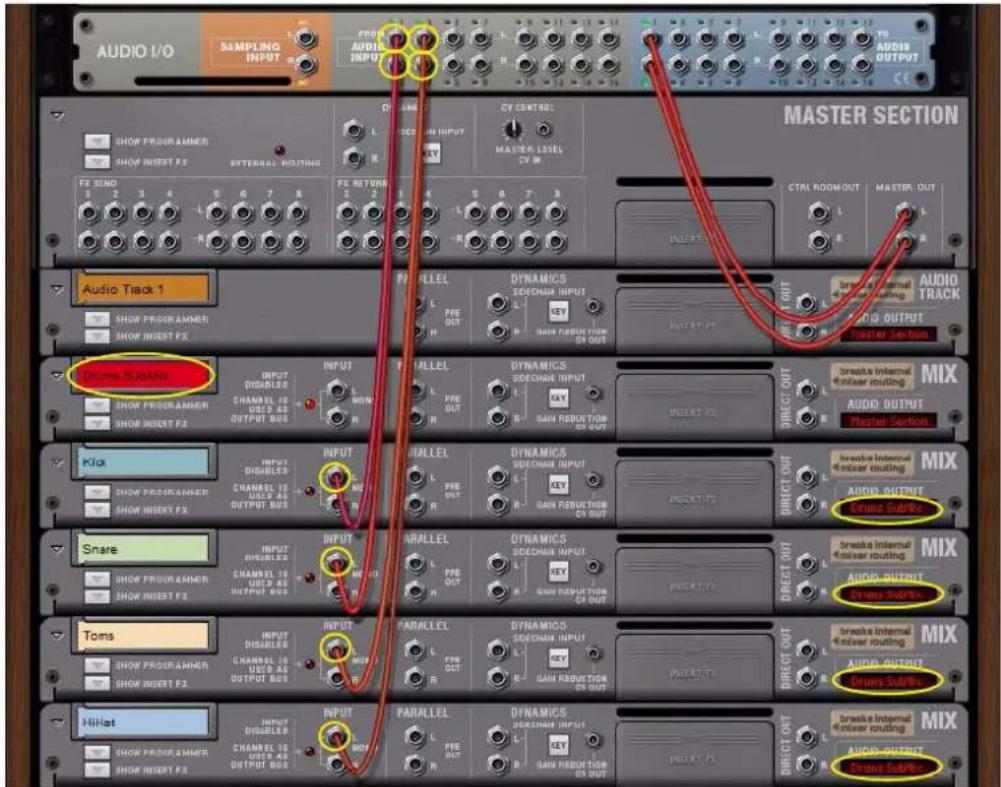 PROPELLERHEAD Reason 7.0 - Enregistrement d'un sous-mix sur une piste audio - 1