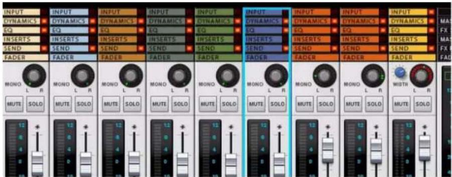 PROPELLERHEAD Reason 7.0 - Affichage et masquage des sections de bande de canal - 1