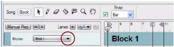 PROPELLERHEAD Reason 7.0 - Sélection d'un bloc en vue de son édition - 3