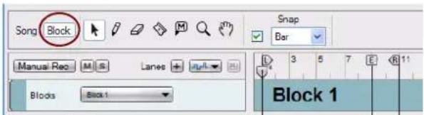 PROPELLERHEAD Reason 7.0 - Sélection d'un bloc en vue de son édition - 2