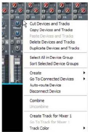 PROPELLERHEAD Reason 7.0 - Menus contextuels de module - 1