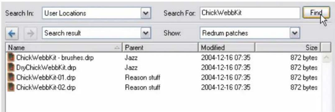 PROPELLERHEAD Reason 7.0 - Exécution de la recherche - 1