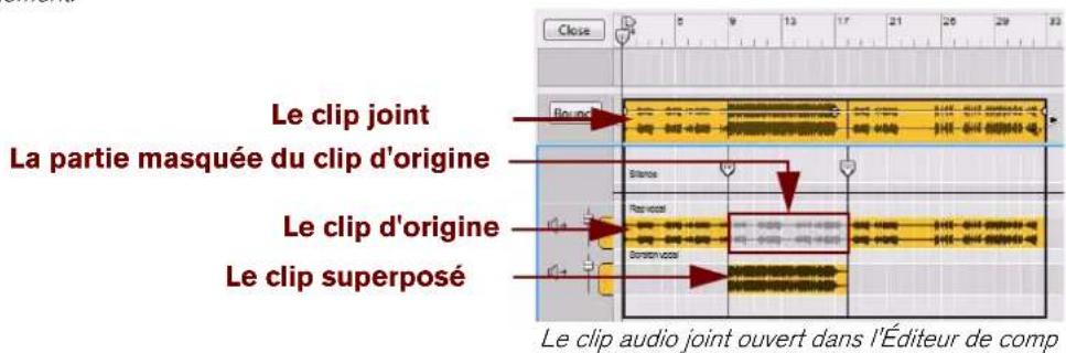 PROPELLERHEAD Reason 7.0 - À propos de la jonction de clips audio - 2