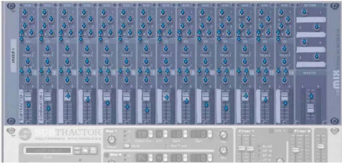 PROPELLERHEAD Reason 7.0 - Sélectionner « Mode Édition des assignations de substitution » dans le menu Options. - 1