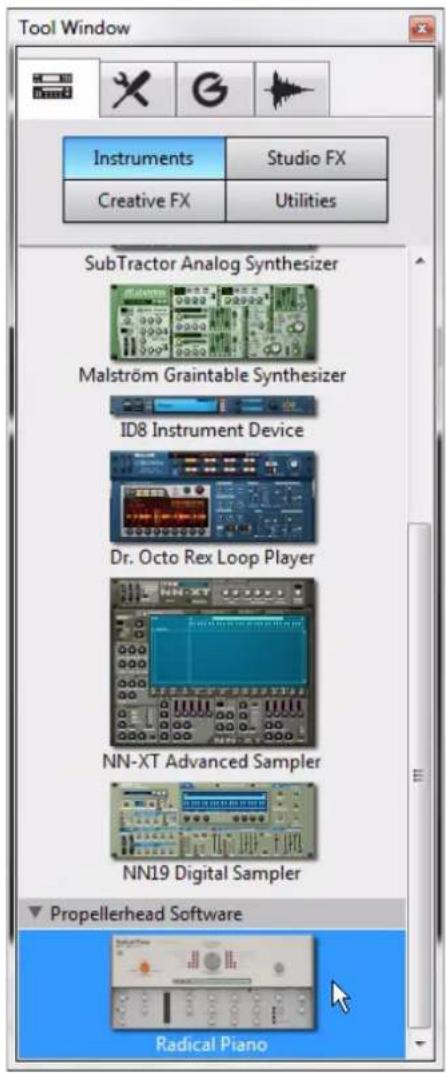 PROPELLERHEAD Reason 7.0 - La fenêtre Outils - 1