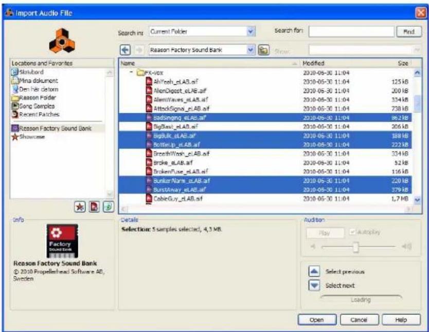 PROPELLERHEAD Reason 7.0 - Importation de l'audio vers le séquenceur - 1