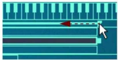 PROPELLERHEAD Reason 7.0 - En déplaçant les poignées de limites de zone dans la barre de l'onglet - 5