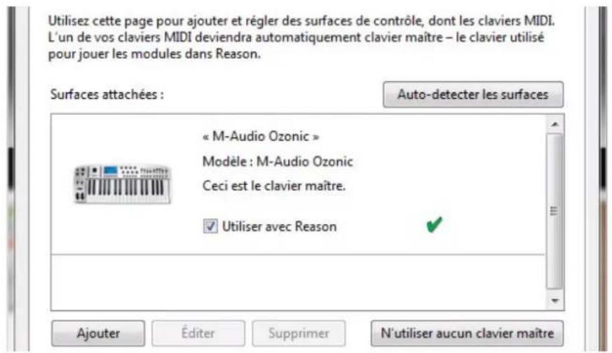 PROPELLERHEAD Reason 7.0 - Ajouter une surface de contrôle ou un clavier - 1