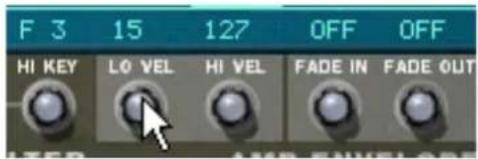 PROPELLERHEAD Reason 7.0 - Définir la plage de vélocité d'une zone - 1