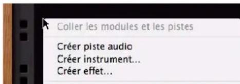 PROPELLERHEAD Reason Essentials 2.0 - Menu contextuel de « l'arrière-plan » du rack - 1