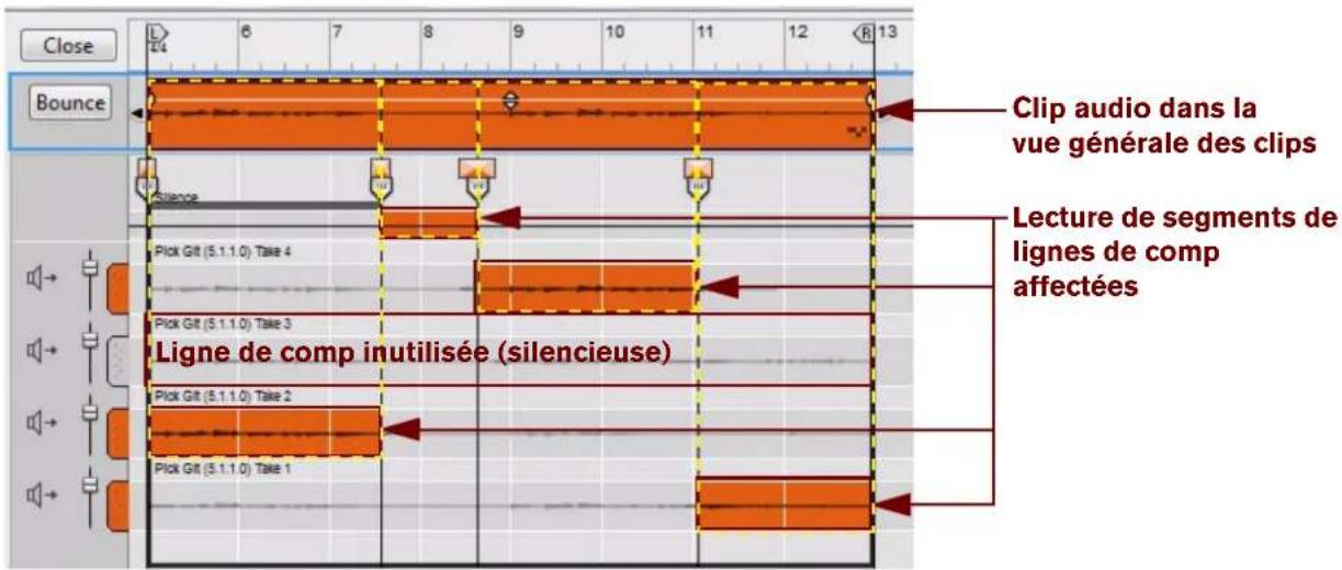 PROPELLERHEAD Reason Essentials 2.0 - Relation entre les clips, les lignes de comp et les enregistrements - 4