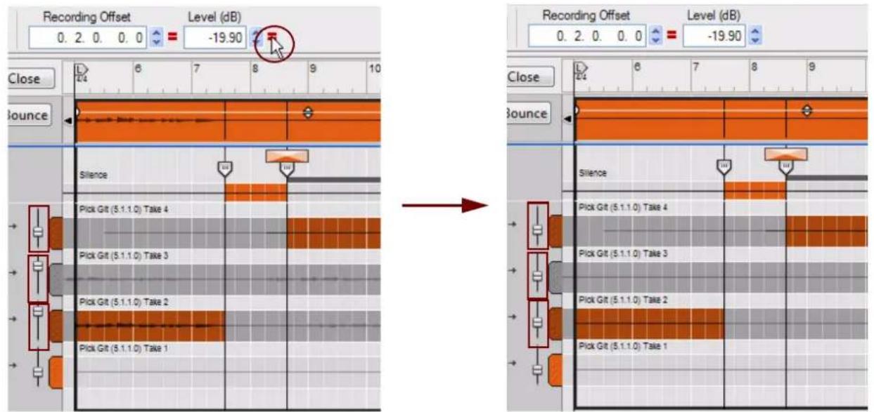 PROPELLERHEAD Reason Essentials 2.0 - Égalisation des niveaux de lignes de comp - 1