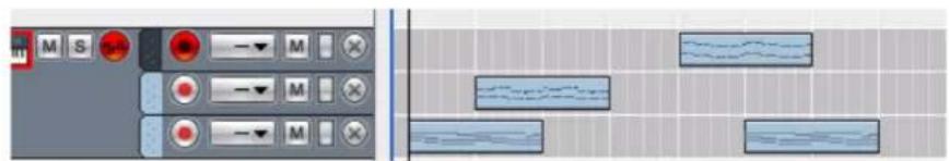 PROPELLERHEAD Reason Essentials 2.0 - Fusion de clips sur des bandes de notes - 1