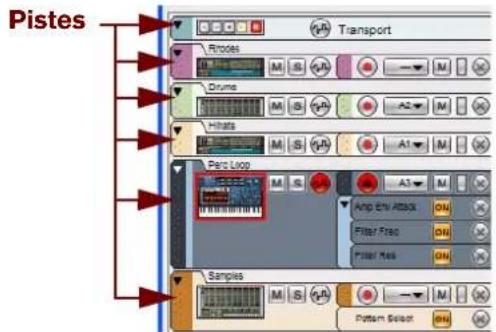 PROPELLERHEAD Reason Essentials 2.0 - Aperçu des pistes - 1