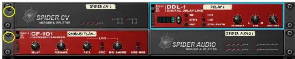 PROPELLERHEAD Reason Essentials 2.0 - Pliage et dépliage des modules - 2