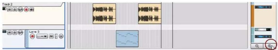 PROPELLERHEAD Reason Essentials 2.0 - Zoom vertical dans le séquenceur - 1