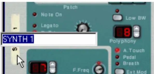 PROPELLERHEAD Reason Essentials 2.0 - Nommer des modules - 1