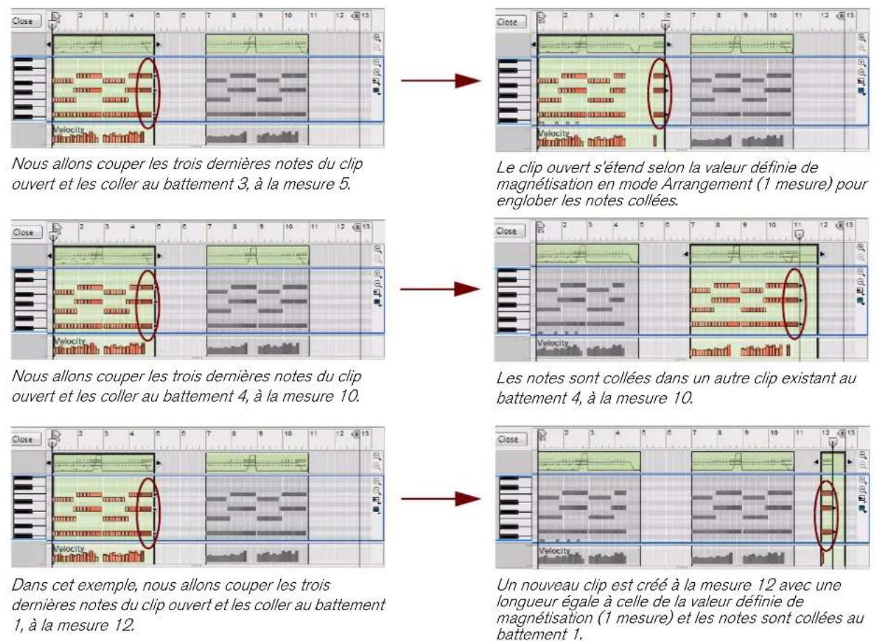 PROPELLERHEAD Reason Essentials 2.0 - Collage d'événements en dehors d'un clip ouvert - 1
