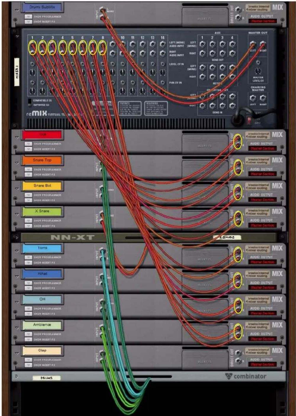 PROPELLERHEAD Reason Essentials 2.0 - Création d'un sous-mixeur - 1
