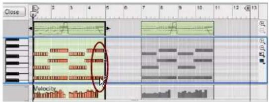 PROPELLERHEAD Reason Essentials 2.0 - À propos du déplacement de notes en dehors ou entre des clips - 7