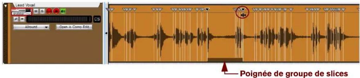 PROPELLERHEAD Reason Essentials 2.0 - Sélection des slices et des marqueurs de slice - 2