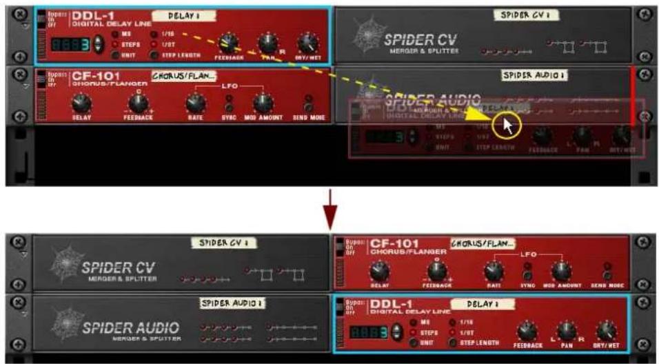 PROPELLERHEAD Reason Essentials 2.0 - Réorganisation des modules - 2
