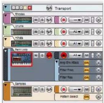 PROPELLERHEAD Reason Essentials 2.0 - Aperçu de la liste des pistes - 1