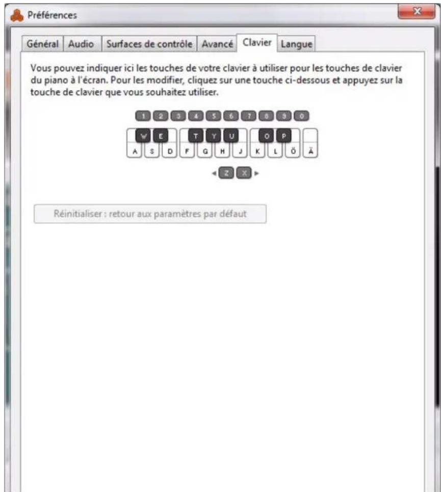 PROPELLERHEAD Reason Essentials 2.0 - Préférences - Clavier - 1