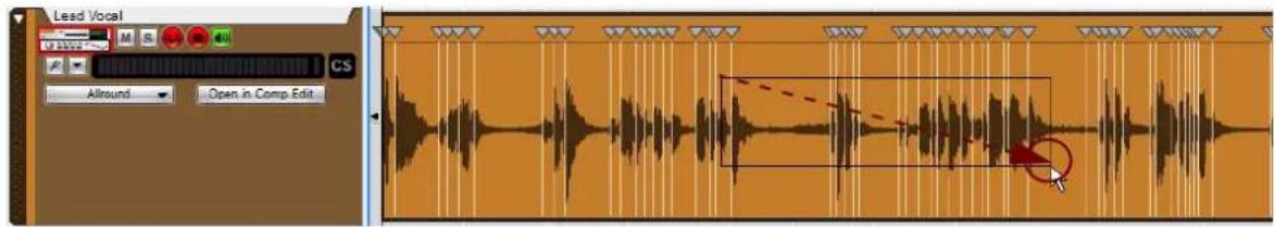 PROPELLERHEAD Reason Essentials 2.0 - Sélection des slices et des marqueurs de slice - 3