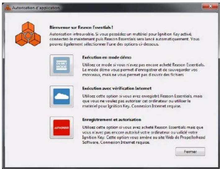 PROPELLERHEAD Reason Essentials 2.0 - Exécution de Reason Essentials avec vérification Internet - 1