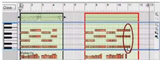 PROPELLERHEAD Reason Essentials 2.0 - À propos du déplacement de notes en dehors ou entre des clips - 6
