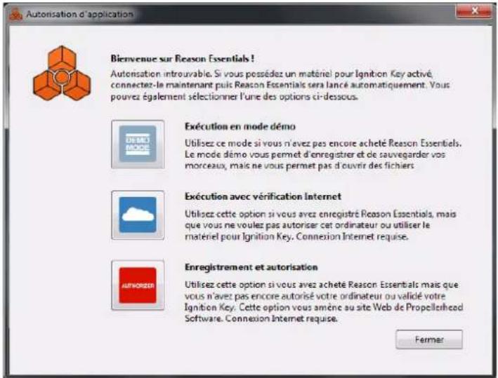 PROPELLERHEAD Reason Essentials 2.0 - Enregistrement et autorisation Reason Essentials - 1