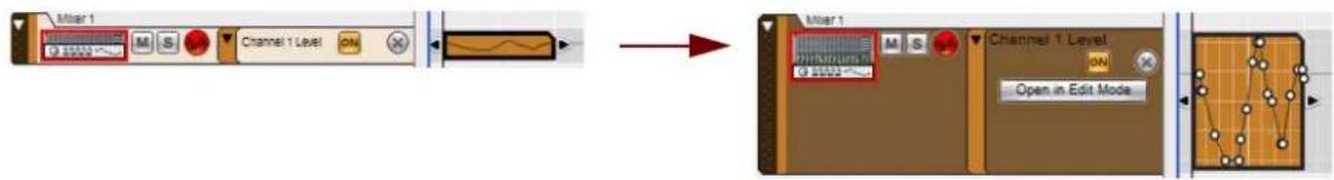 PROPELLERHEAD Reason Essentials 2.0 - Ouvrir un clip d'automation de paramètre pour l'édition - 1