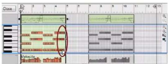 PROPELLERHEAD Reason Essentials 2.0 - À propos du déplacement de notes en dehors ou entre des clips - 4