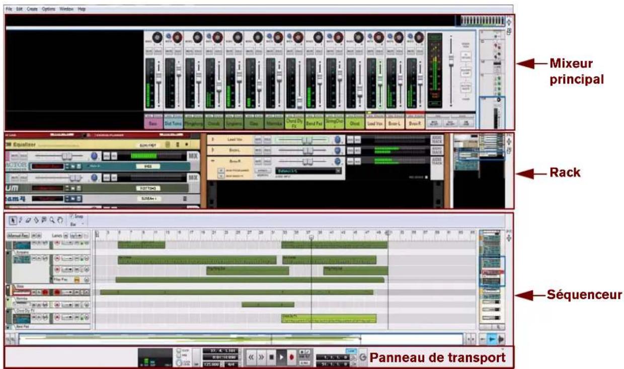 PROPELLERHEAD Reason Essentials 2.0 - Aperçu de la fenêtre du morceau - 1
