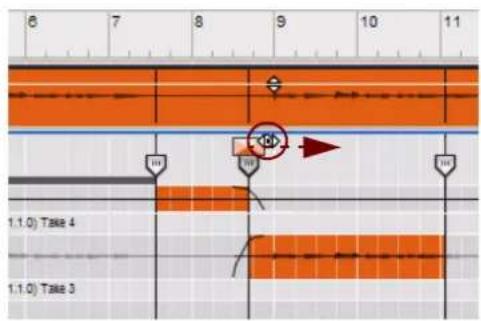 PROPELLERHEAD Reason Essentials 2.0 - Affectez l'enregistrement au dernier segment du clip. - 3
