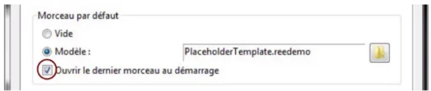 PROPELLERHEAD Reason Essentials 2.0 - Ouvrir le dernier morceau au démarrage du programme - 1