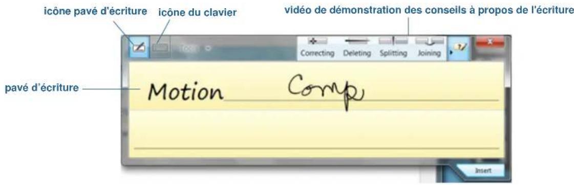 Motion Computing F5m - Saisie de texte et reconnaissance de l'écriture - 1