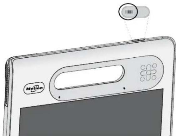 Motion Computing C5t - Utilisation du lecteur de codes-barres: - 2