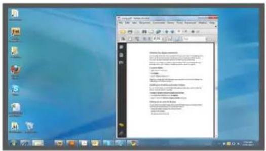 Motion Computing C5t - Affichage miroir - 1