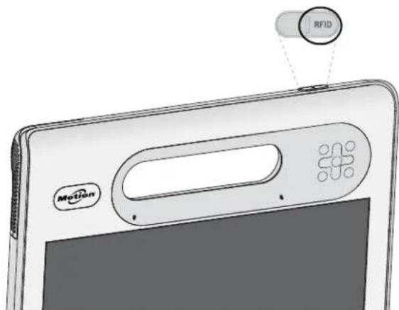 Motion Computing C5t - Pour utiliser le lecteur RFID: - 2