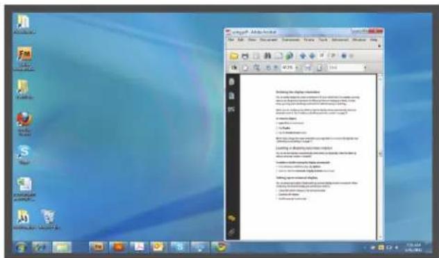 Motion Computing C5v - Affichage miroir - 2
