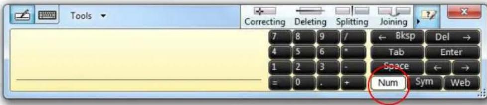 Motion Computing CL900 - Ouverture du pavé numérique - 1