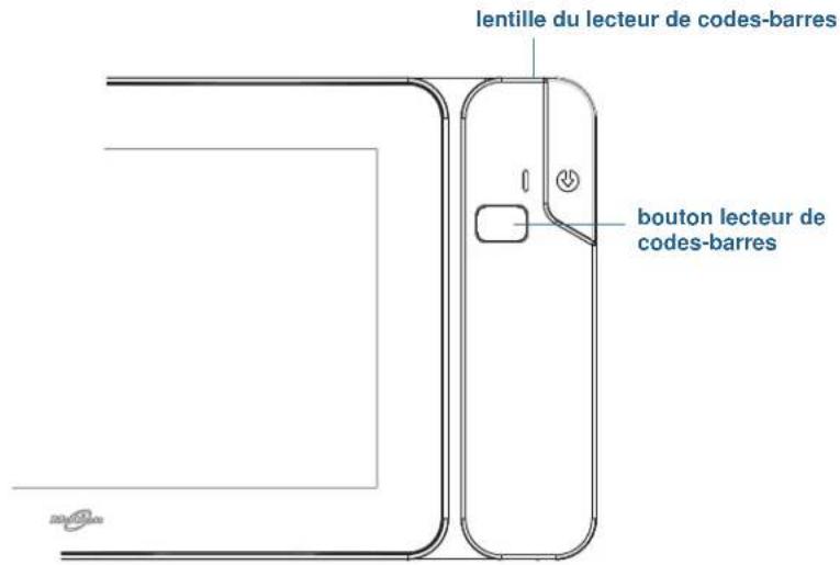 Motion Computing CL900 - Utilisation du lecteur de codes-barres (optionnel) - 1