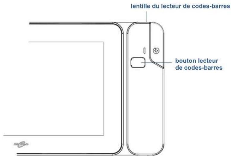 Motion Computing CL910 - Utilisation du lecteur de codes-barres (optionnel) - 1